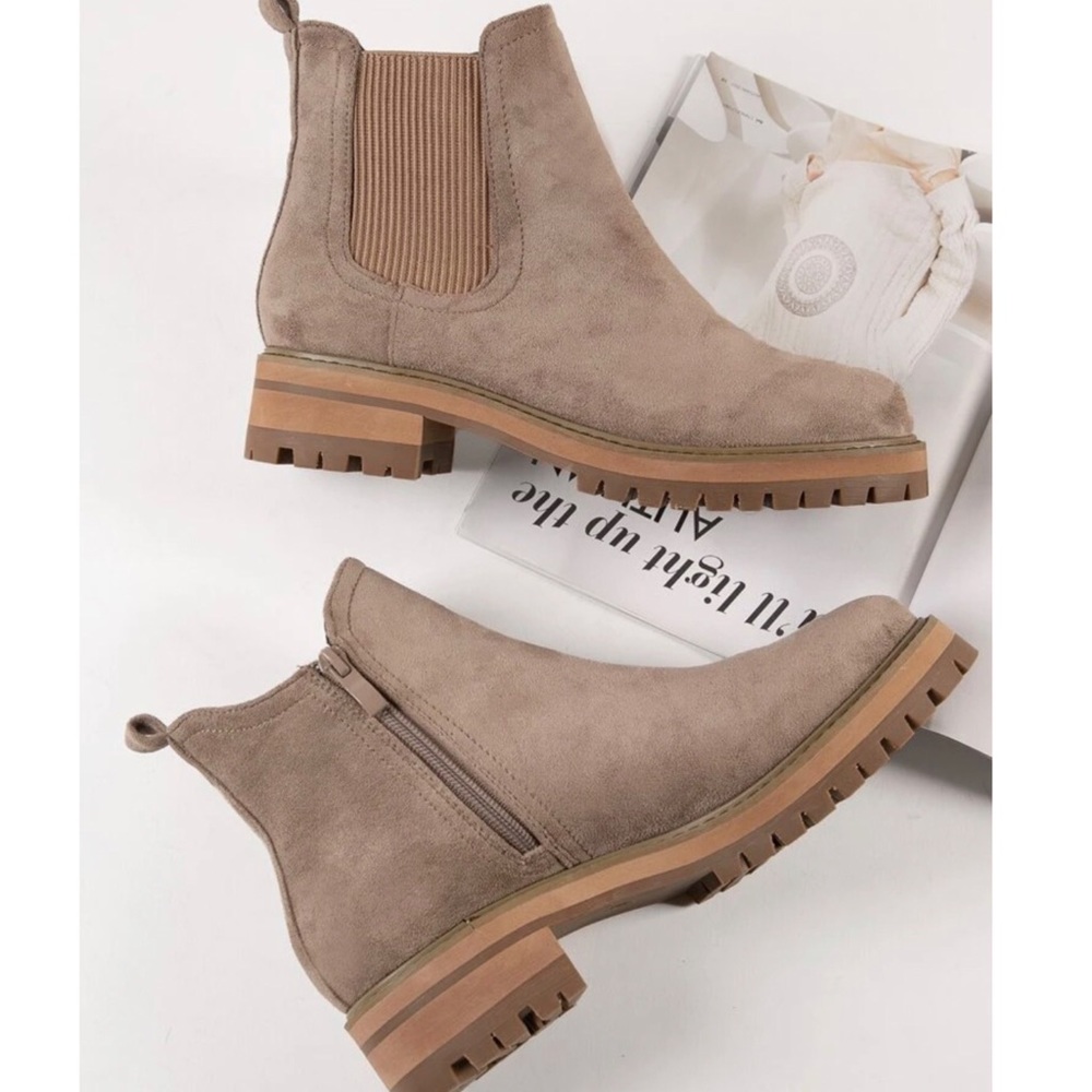 Mocha Suede Chelsea Boot
